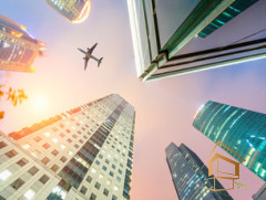 Натяжной потолок с фотопечатью Небо и объекты 096