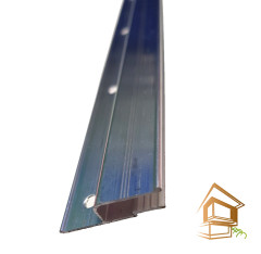 Профиль для установки натяжных потолков алюминиевый стеновой гарпунный перфорированный (усиленный 120 гр/м)