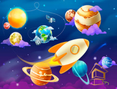 Натяжной потолок с фотопечатью Детский ART 008