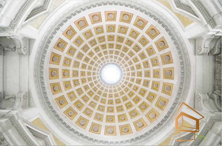 Натяжной потолок с фотопечатью Фрески, своды 036 -  -