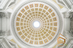 Натяжной потолок с фотопечатью Фрески, своды 036