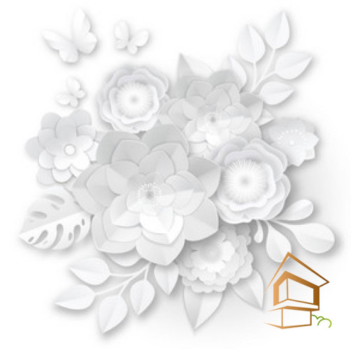 Натяжной потолок с фотопечатью Цветы 377 - -