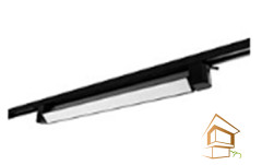 Трековый поворотный однофазный светильник ART MONOLIT черный, 30W, 4000К, 470*34*46мм