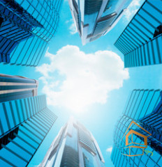 Натяжной потолок с фотопечатью Небо и объекты 098