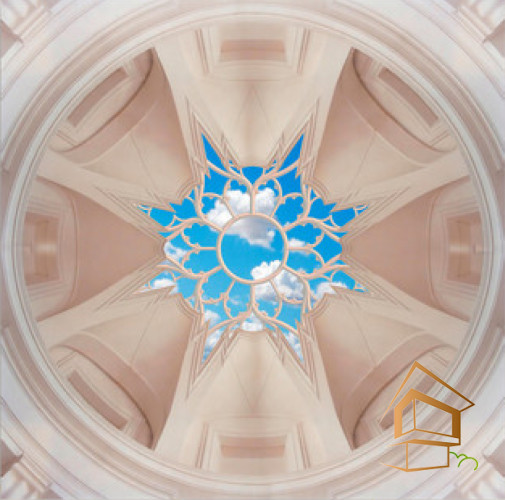 Натяжной потолок с фотопечатью Фрески, своды 037 -  -