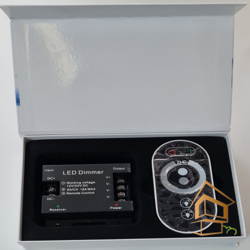 Контроллер-пульт для одноцветной ленты 12-24 V, 432 W