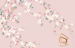 Натяжной потолок с фотопечатью Цветы 169