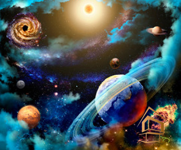 Натяжной потолок с фотопечатью Космос 074 -  -