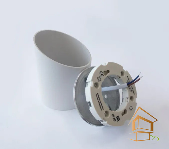 Светильник потолочный для натяжных и подвесных потолков GX53, ART FLUTE белый Накладной,  83*100 - ЦБ-00010278 - ЦБ-00010278