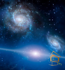 Натяжной потолок с фотопечатью Космос 003