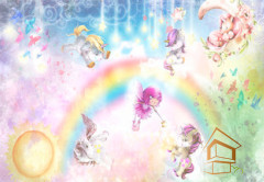 Натяжной потолок с фотопечатью Детский ART 012