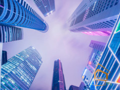 Натяжной потолок с фотопечатью Небо и объекты 101