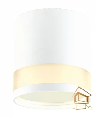 Светильник потолочный для натяжных и подвесных потолков GX53, ART GLASS белый Накладной,  83*90