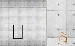 Натяжной потолок с фотопечатью Текстуры бетон 002