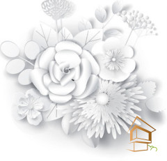 Натяжной потолок с фотопечатью Цветы 383