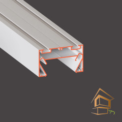 Профиль для натяжных потолков Flexy TREK 01 для трека и световые линии, 2 м, под гарпун