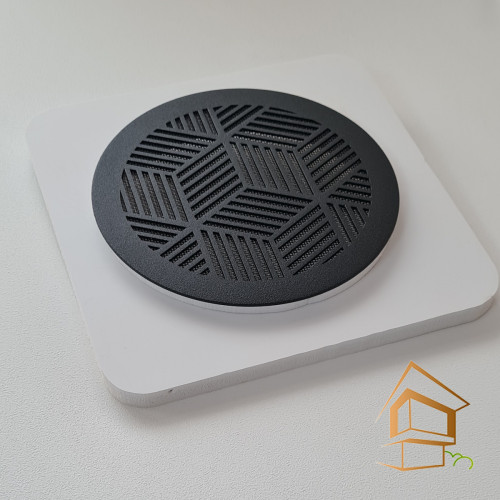 Решетка вентиляционная магнитная круглая D 100 мм, черная