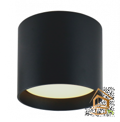 Светильник потолочный для натяжных и подвесных потолков GX53, ART SHOT черный Накладной,  83*70