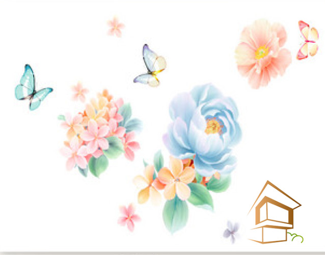 Натяжной потолок с фотопечатью Бабочки 053 - -