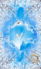 Натяжной потолок с фотопечатью Небо и объекты 106