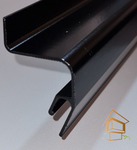 Профиль парящий алюминиевый черный