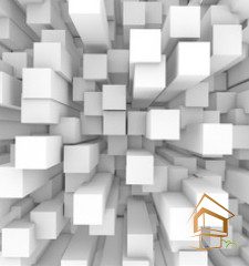 Натяжной потолок с фотопечатью Абстракция 005