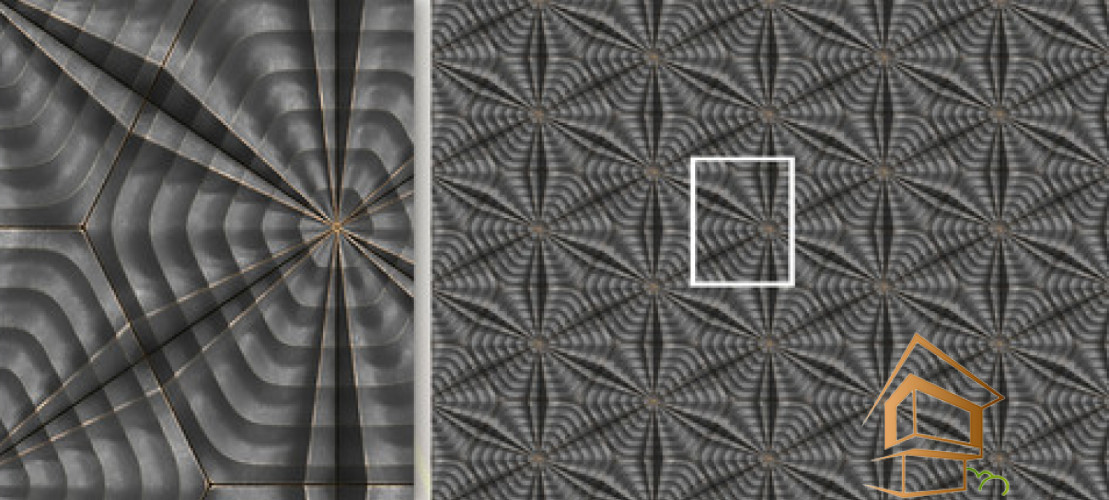 Натяжной потолок с фотопечатью Текстуры-металл 002 -  - 