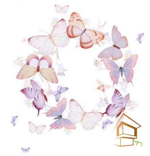 Натяжной потолок с фотопечатью Бабочки 054 - -