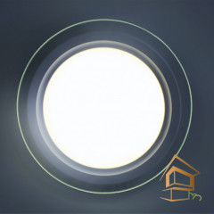 LED панель круглая ATRUM потолочный для натяжных и подвесных потолков, 9W, 4200к, 640ЛМ, D120*90*35