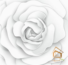 Натяжной потолок с фотопечатью Цветы 388