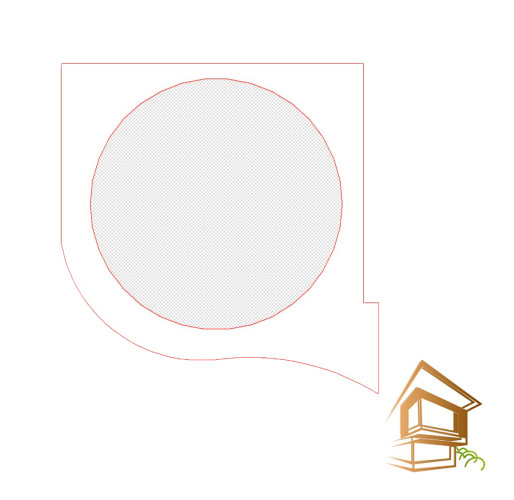 Внутренний вырез в полотне - -