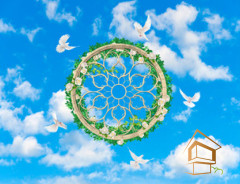 Натяжной потолок с фотопечатью Небо и объекты 109