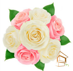 Натяжной потолок с фотопечатью Цветы 079