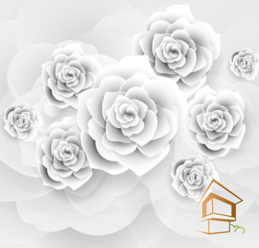 Натяжной потолок с фотопечатью Цветы 389 -  - 