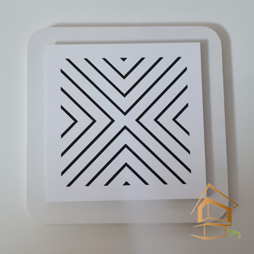 Решетка вентиляционная магнитная квадратная 100х100, белая