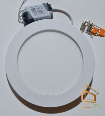 LED панель круглая LBQ потолочный для натяжных и подвесных потолков, 12W, 4200к, 960ЛМ
