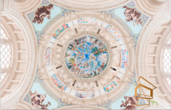 Натяжной потолок с фотопечатью Фрески, своды 049