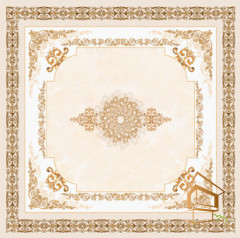 Натяжной потолок с фотопечатью орнаменты и узоры 062