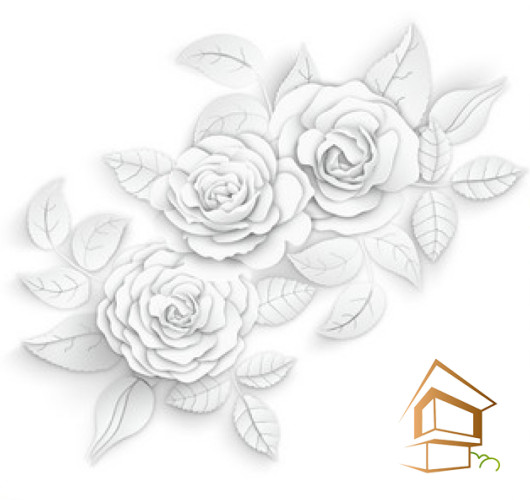 Натяжной потолок с фотопечатью Цветы 390 -  - 