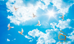 Натяжной потолок с фотопечатью Небо и объекты 111