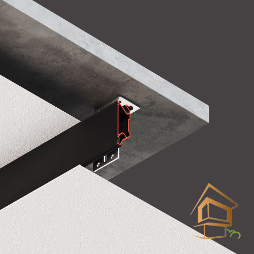 Профиль для натяжных потолков Flexy BRUS 03, белый муар