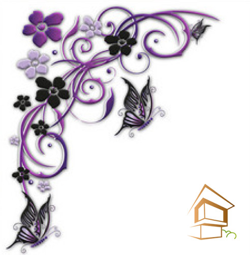 Натяжной потолок с фотопечатью Бабочки 059 - -