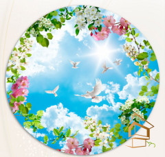 Натяжной потолок с фотопечатью Небо и объекты 112