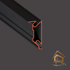 Профиль для натяжных потолков Flexy BRUS 03, черный муар