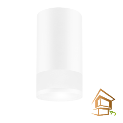 Светильник накладной потолочный для натяжных и подвесных потолков под лампу gu10/mr-16, ART GLASS белый, 55*100