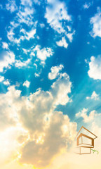 Натяжной потолок с фотопечатью Небо 051