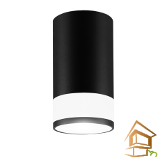 Светильник накладной потолочный для натяжных и подвесных потолков под лампу gu10/mr-16, ART GLASS Черный, 55*100