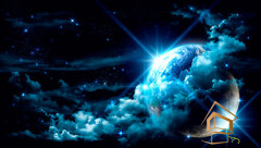 Натяжной потолок с фотопечатью Космос 088