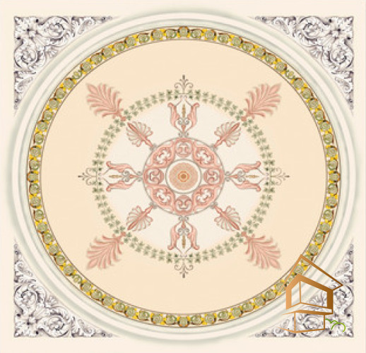 Натяжной потолок с фотопечатью орнаменты и узоры 066 - -