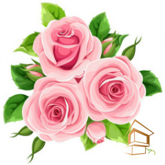 Натяжной потолок с фотопечатью Цветы 084